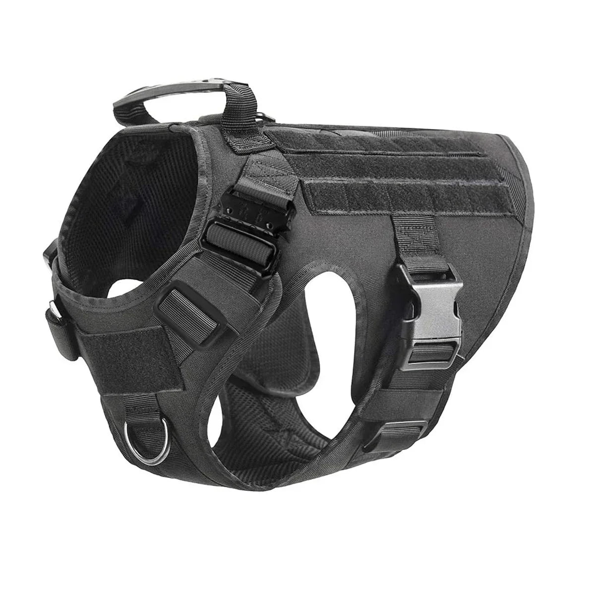 Tactical Dog Harness With Molle Pouches And Adjustable Vest