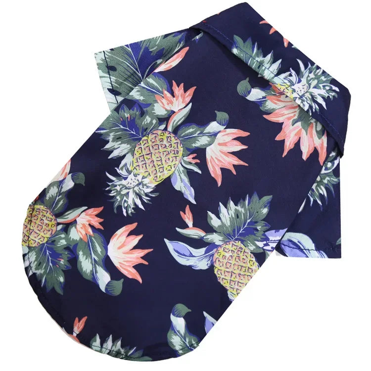 Hawaiian Style Dog Shirt For Small To Medium Dogs Pups