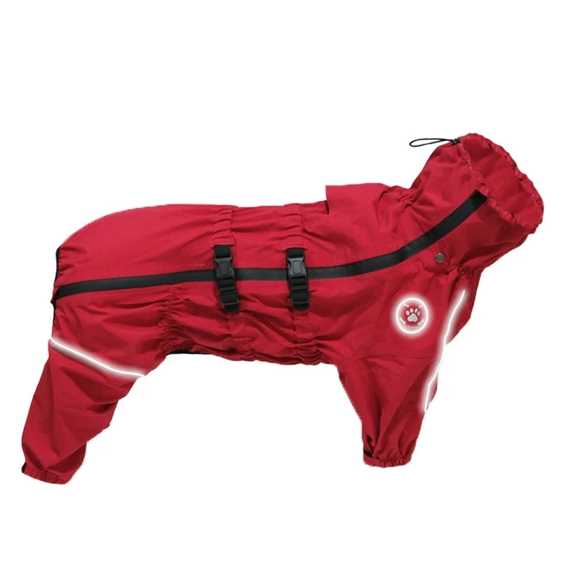 Waterproof Reflective Dog Raincoat Jacket for All Weather Protection
