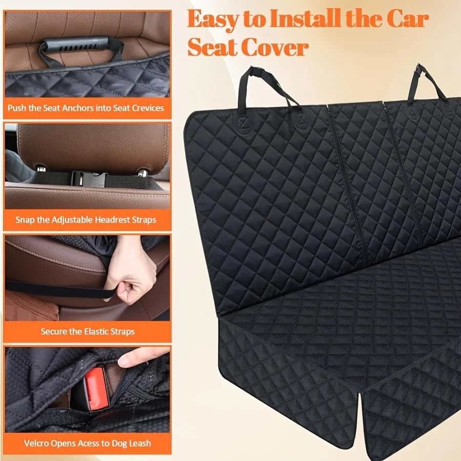 Dog Car Seat Cover Waterproof Back Seat Protector For Cars