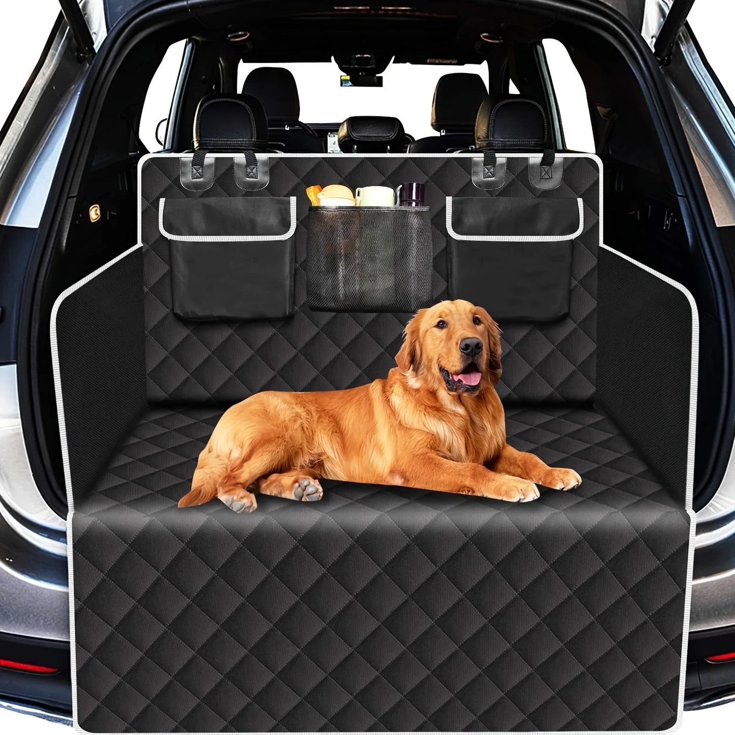 SUV Pet Trunk Cushion With Bumper Protection And Waterproof Pad