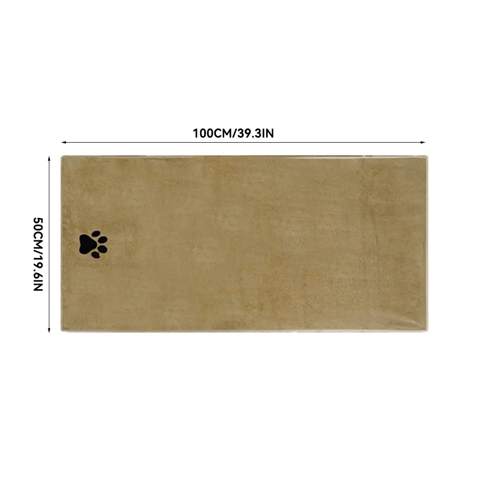 Microfiber Pet Bath Towels Embroidered Ultra Soft and Absorbent