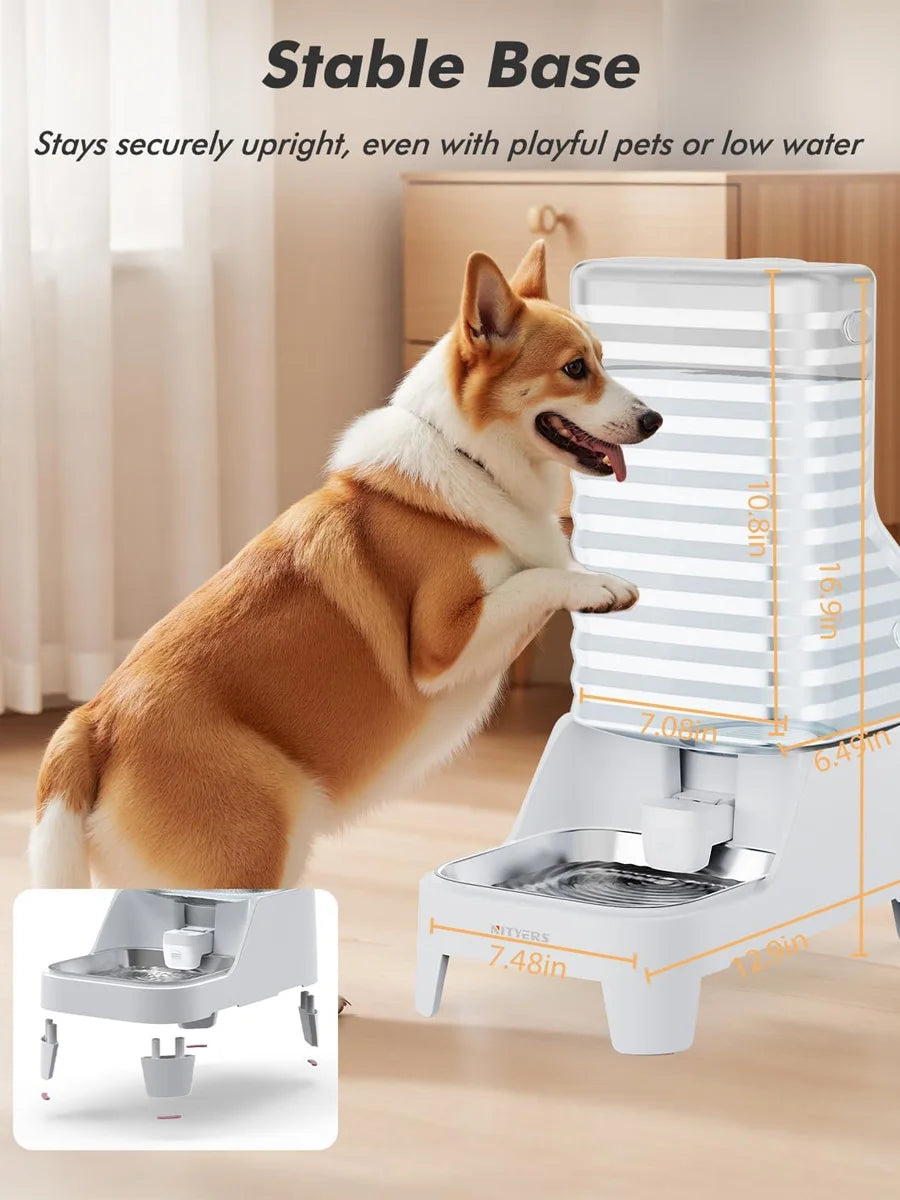 Elevated Gravity Pet Water Dispenser For Cats And Dogs